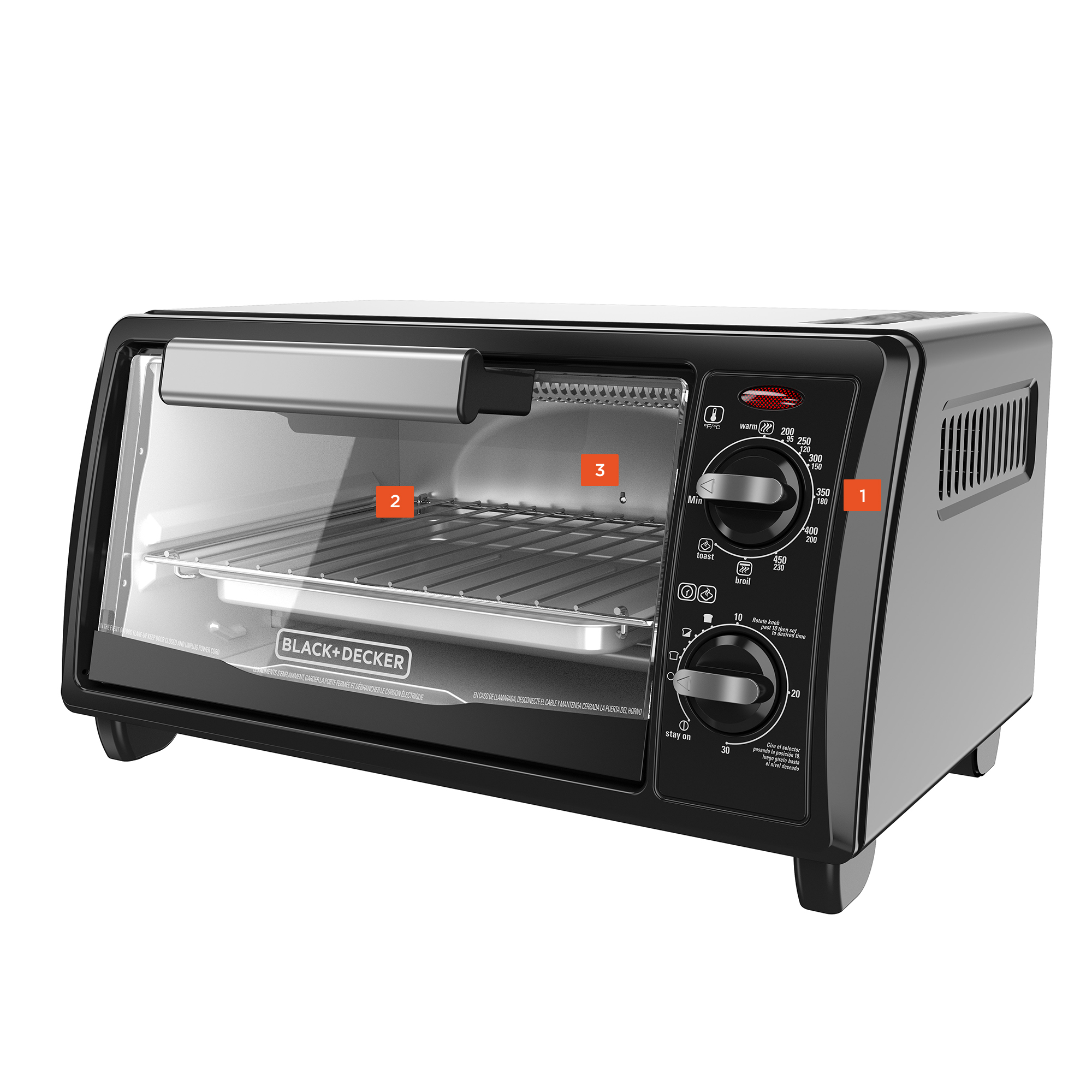 Black and decker outlet 2 slice toaster oven